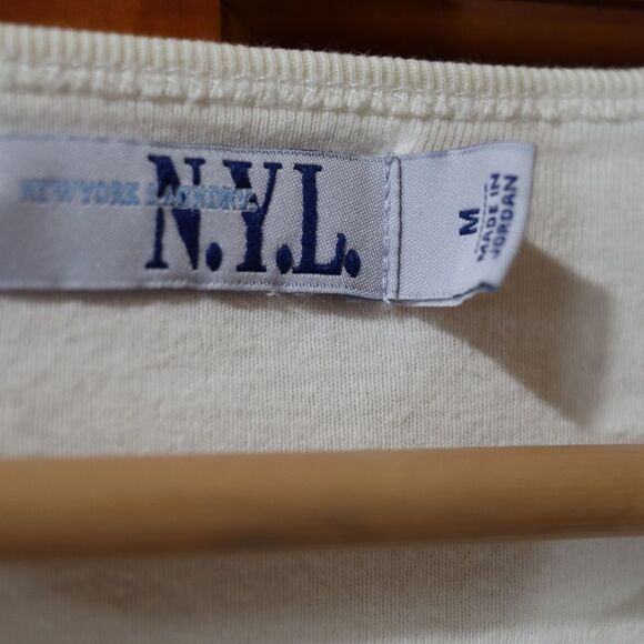 NYL Vintage Y2K Baby T-Shirt Medium 100% Cotton Retro Graphic Tee - Picture 8 of 10